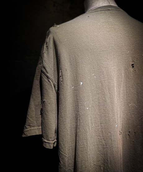 Vintage paint & damage Tee (GREIGE)