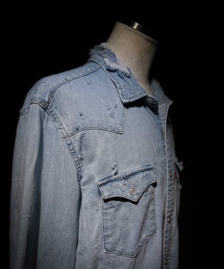 Vintage Wash Western Denim Shirt