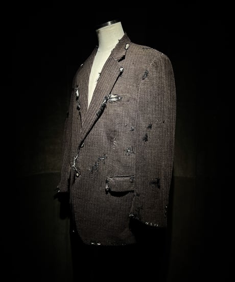 Vintage damage corduroy tailored jacket