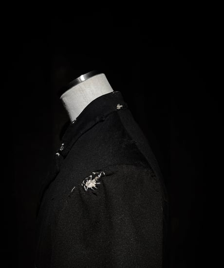 1910's french double long formal evening coat