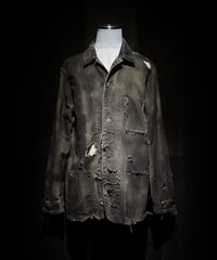 Vintage damage & dye coverall jacket