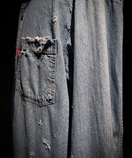 50/50 Split Rebuild Vintage Denim/Denim Shirt