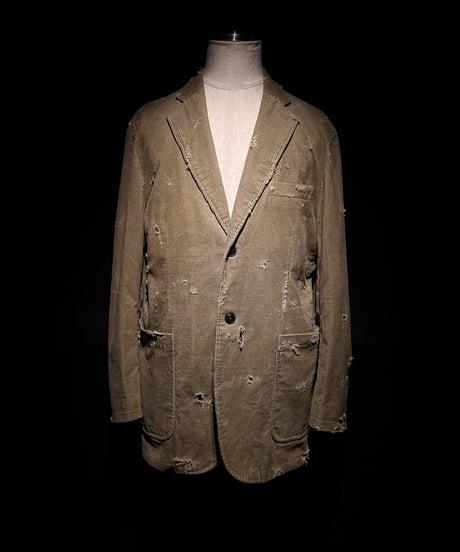 Vintage damage corduroy tailored jacket