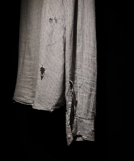 70's Vintage damage stripe shirt