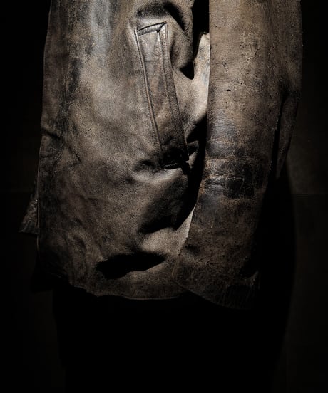 1940-1950's French Fireman Leather Jacket