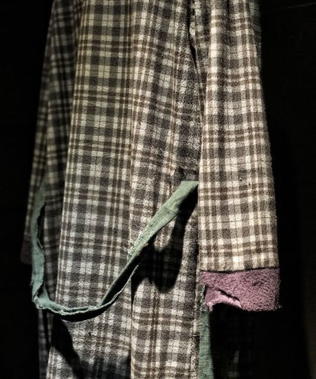 Different fabrics gown coat (襤褸)