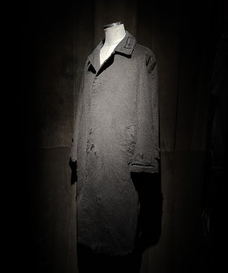 Pure Cashmere Black Long Vintage Coat