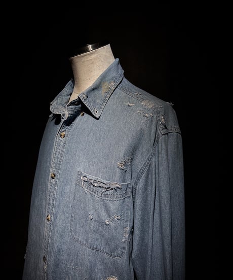Vintage light blue denim shirt
