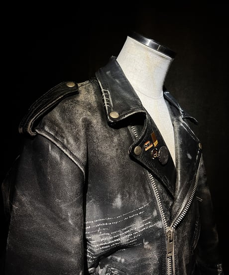 Vintage Leather Biker Custom Double Riders Jacket