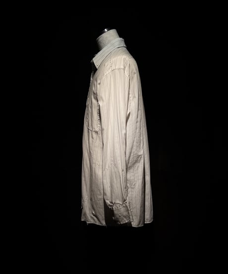 Vintage damage Pinstripe Dress Shirt