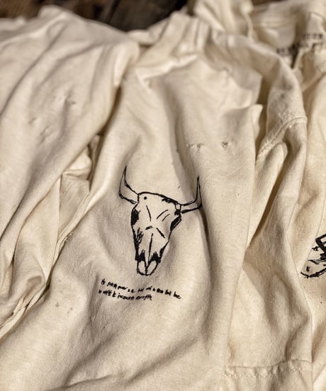 Buffalo bone T-shirt OLD WHITE
