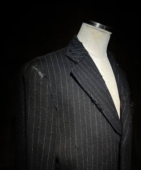 Vintage Wool Cashmere Stripe Jacket