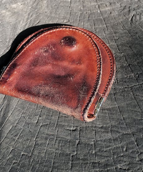 Italian shrink leather Coin case
