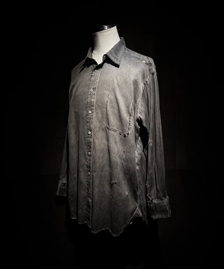 [Dye] Vintage damage dress shirt