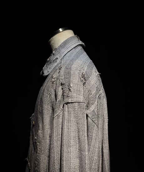 70's EURO Vintage damage stripe shirt