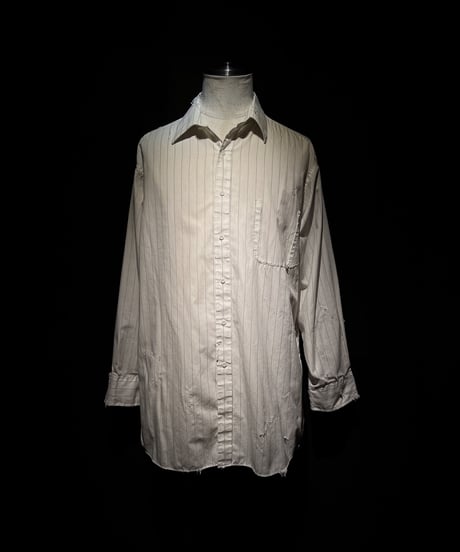 Vintage damage Pinstripe Dress Shirt