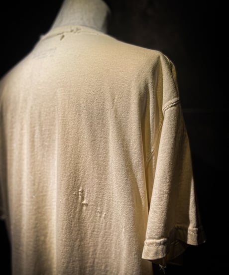 Vintage paint & damage Tee (OLD WHITE)