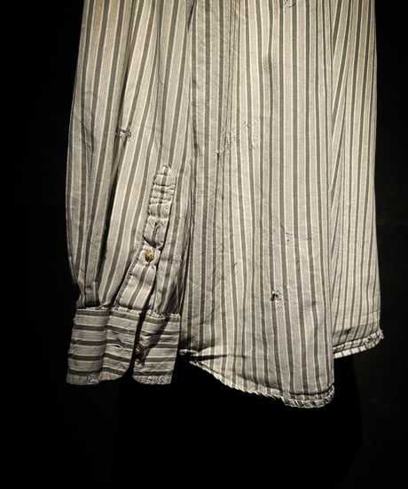 Vintage damage Stripe Work Shirt