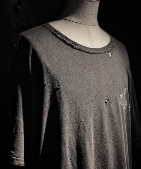 Cactus and axe T-shirt OLD BLACK