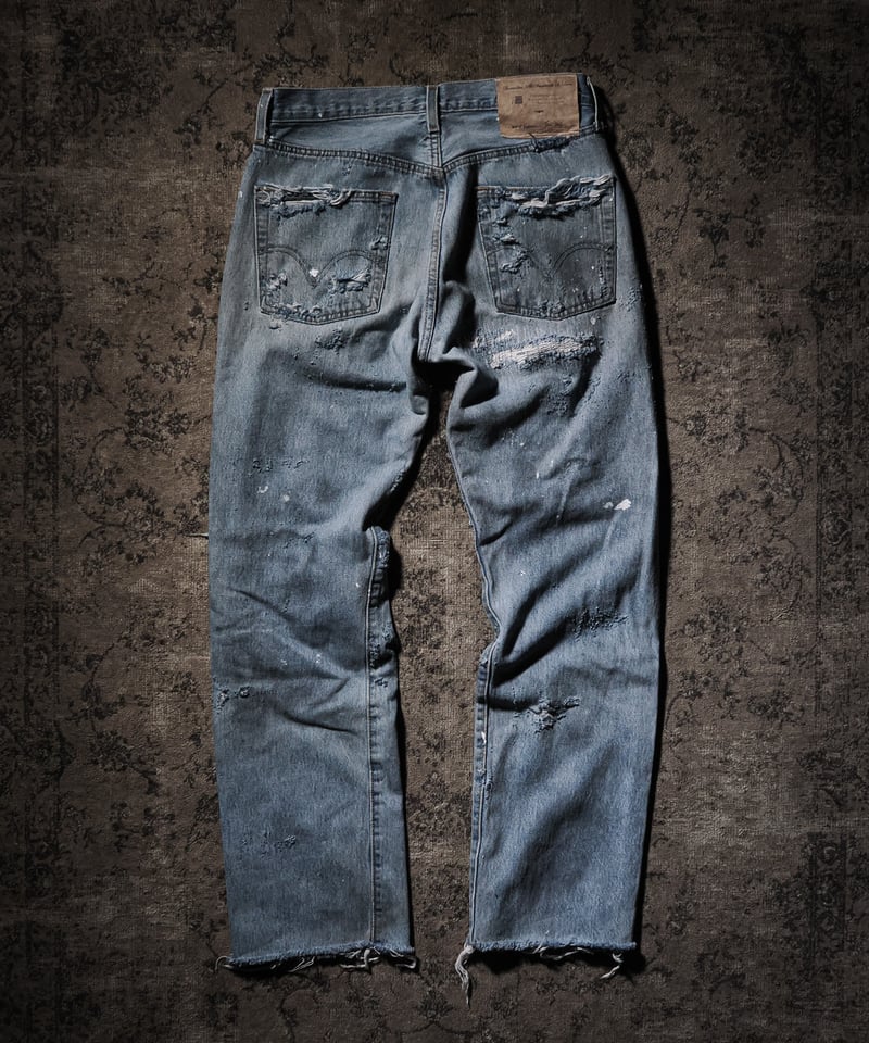 Ash Fade Distressed Straight-Leg Denim | RESURR