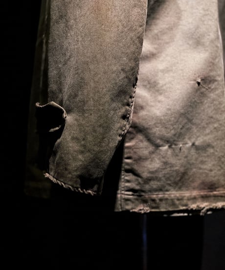 Military vintage damage P-coat jacket