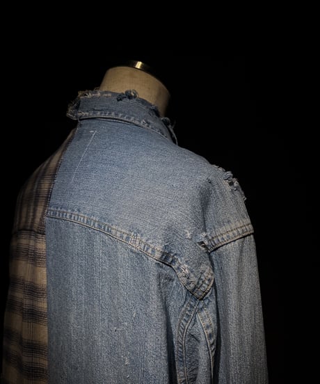 50/50 Split Rebuild Vintage Denim/FlannelShirt