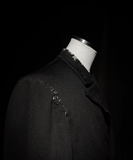 1910's french double long formal evening coat