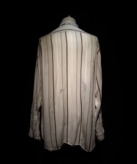 Vintage damage stripe shirt