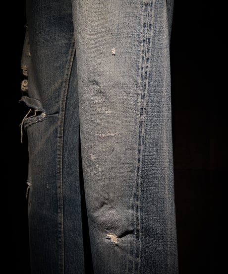Vintage Damage Straight Cut Denim Pants