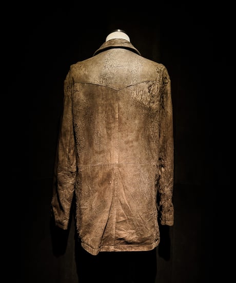 Vintage sheepskin leather jacket