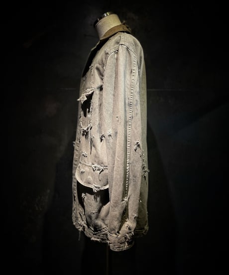 Vintage damage dye cover all jacket