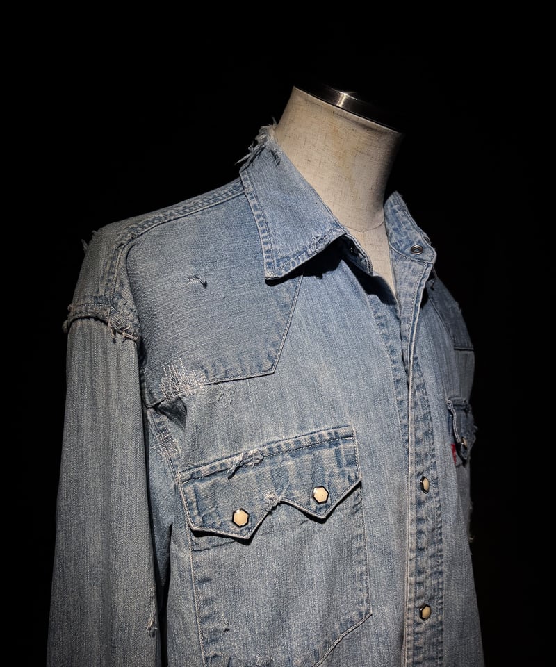 Vintage Wash Western Denim Shirt | RESURRECTION