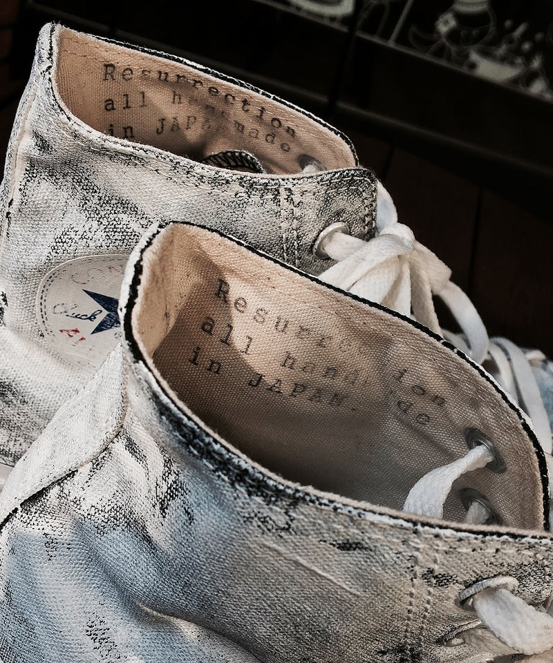 Discoloration Vintage High cut Sneaker WHITE | 