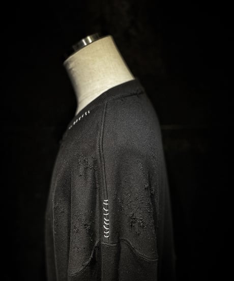 I THINK,,, character sweat shirt (BLACK)
