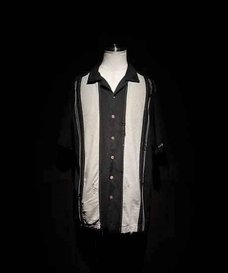 Vintage damage rockabilly linen shirt