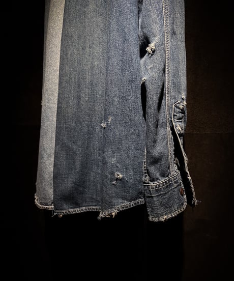 50/50 Split Rebuild Vintage Denim/Denim Shirt