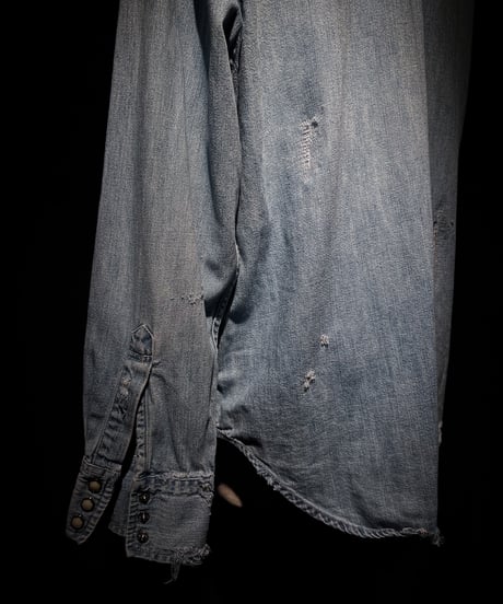 Vintage Wash Western Denim Shirt