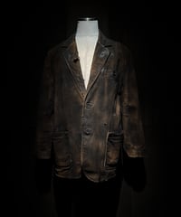 Vintage damage & paint real leather jacket