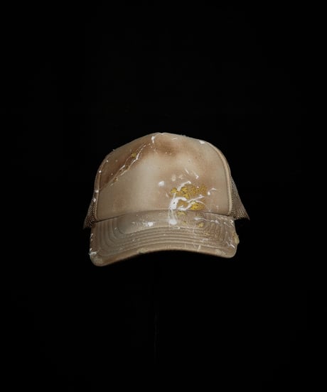 Vintage damage & dye mesh cap
