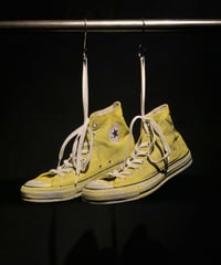 Discoloration Vintage High cut Sneaker YELLOW