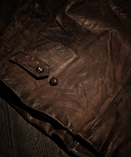 Rust Relic Reconstructed Vintage Leather Work Jacket