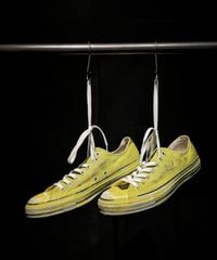 Discoloration Vintage Low cut Sneaker YELLOW