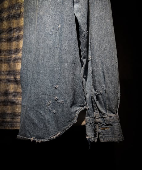 50/50 Split Rebuild Vintage Denim/FlannelShirt