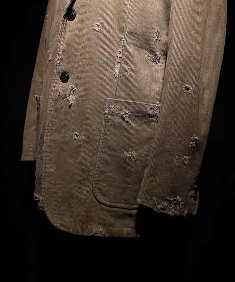 Vintage damage corduroy tailored jacket