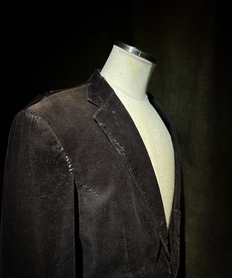 Convertible Button Corduroy Tailored Jacket