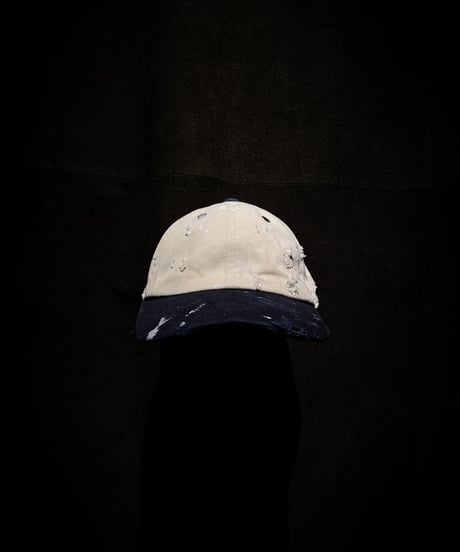 Vintage Two-Tone Distressed Canvas Cap