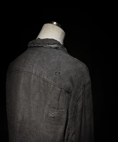 Garment-Dyed Distressed Vintage Shirt