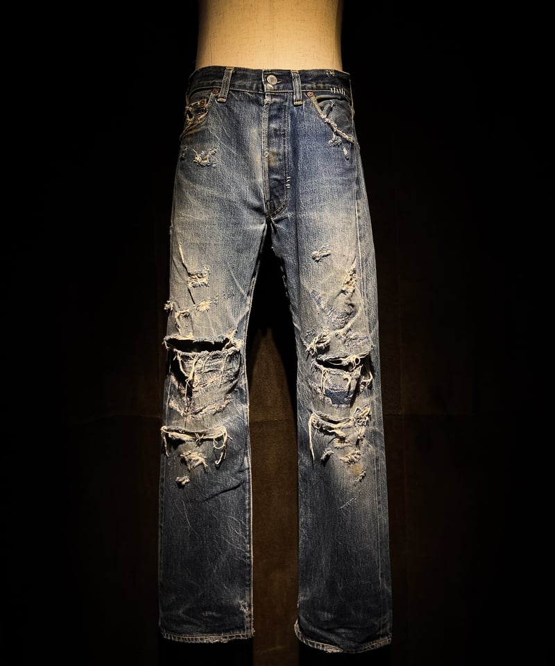 RESURRECTION ハンドメイド デニムシャンブレーシャツ 襤褸 ボロ  