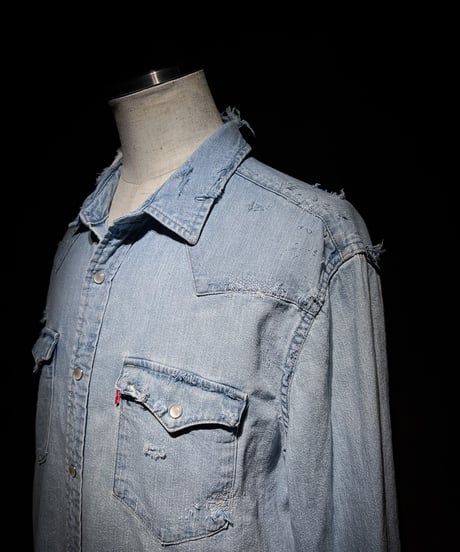 Vintage Wash Western Denim Shirt