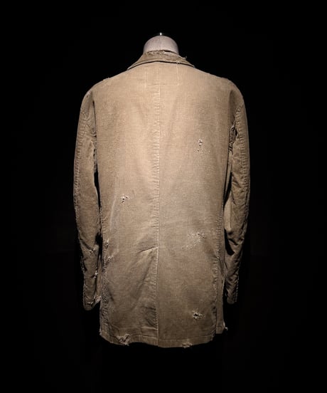 Vintage damage corduroy tailored jacket